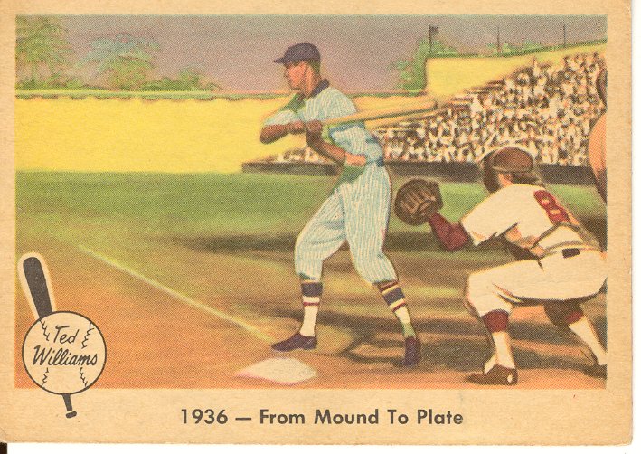 1959 Fleer Ted Williams #7 From Mound to Plate front image