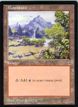 Wizards of the Coast Magic the Gathering Mountain Arena Jumbo card