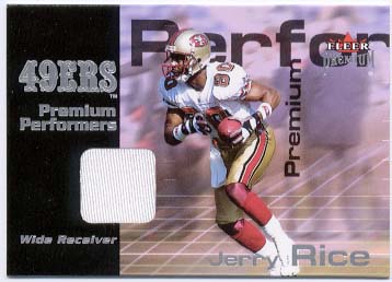 2001 Fleer Premium Performers Jerseys #16 Jerry Rice front image