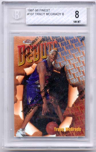 1997-98 Finest Tracy McGrady B BGS  8.0 RC