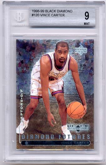 1998-99 Black Diamond Vince Carter BGS  9.0 RC