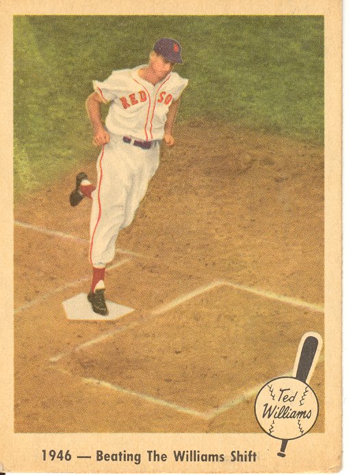1959 Fleer Ted Williams #30 Beating Williams Shift