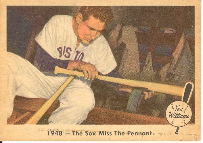 1959 Fleer Ted Williams #35 Sox Miss Pennant