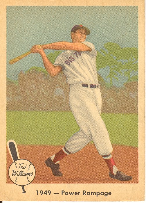 1959 Fleer Ted Williams #38 1949 Power Rampage