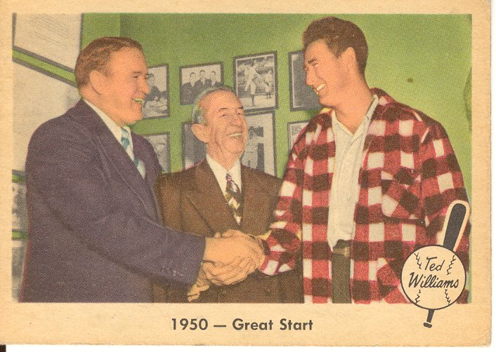 1959 Fleer Ted Williams #39 1950 Great Start