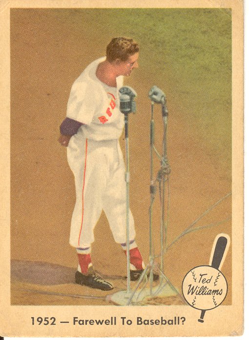 1959 Fleer Ted Williams #45 Farewell to Baseball