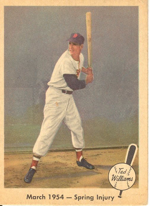 1959 Fleer Ted Williams #50 1954 Spring Injury