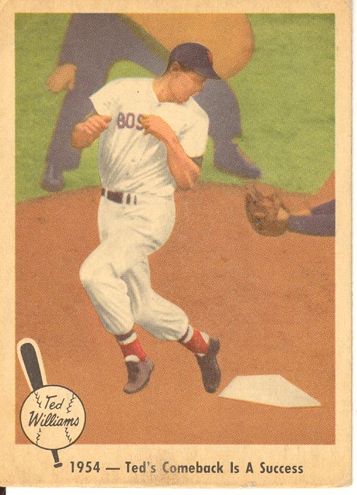 1959 Fleer Ted Williams #53 Comeback is Success