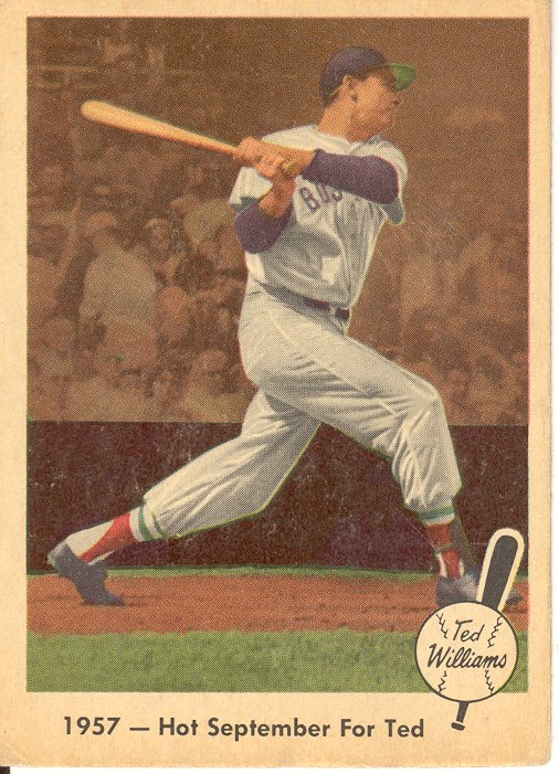 1959 Fleer Ted Williams #59 Hot September for Ted