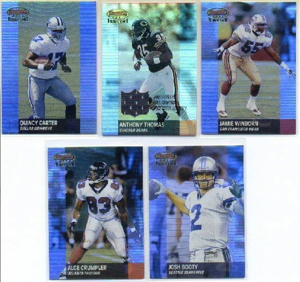 2001 Bowman's Best #110 Anthony Thomas JSY RC