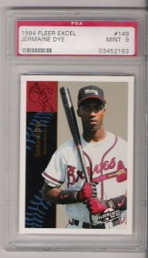 1994 Fleer Excel Baseball #149 Jermaine Dye Minor League ROOKIE PSA MINT 9 NICE!!