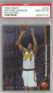1998/99 Topps Finest #229 Antawn Jamison PSA GEM MINT 10 ROOKIE AWESOME!!