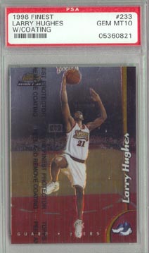 1998-99 Topps Finest Basketball #233 Larry Hughes PSA GEM MINT 10 ROOKIE NICE!!