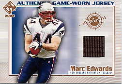 2002 Private Stock Game Worn Jerseys #77 Marc Edwards
