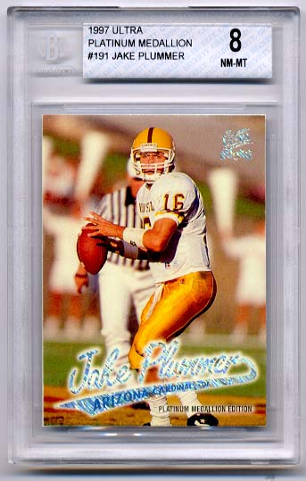 Jake Plummer 1997 Ultra Platinum Medallion BGS Grade 8