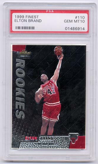 1999 Finest #110 Elton Brand RC Gem MT Mint 10 