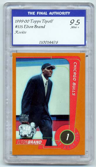 1999-00 Topps Tipoff #115 Elton Brand RC TFA 9.5 Mint+