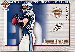 2002 Private Stock Game Worn Jerseys Logos #95 James Thrash/160