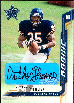 2001 Leaf Rookies and Stars Rookie Autographs #214 Anthony Thomas