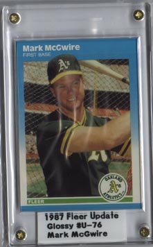 1987 Fleer Baseball Mark McGwire Update Set Glossy