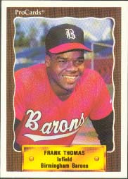 1990 Pro Cards #1116, Frank Thomas 