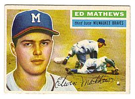 1956 Topps #107 Eddie Mathews