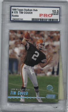 1999 Topps Stadium Club Football #175 Tim Couch ROOKIE PRO GEM MINT 10 Cleveland BROWNS AWESOME!