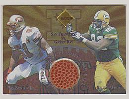 1997 Collector's Edge Masters Playoff Game Ball Gold Logo #16 R.White/K.Norton Jr.