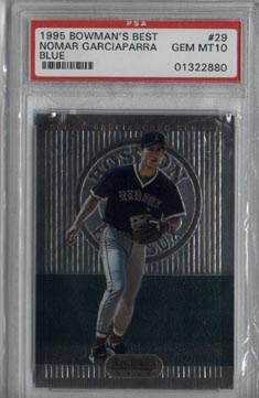 1995 Bowman's Best Baseball #29 Nomar Garciaparra Blue PSA Gem MINT 10