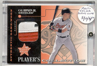 2001 Leaf Rookies and Stars Players Collection #PC8 Cal Ripken Glove