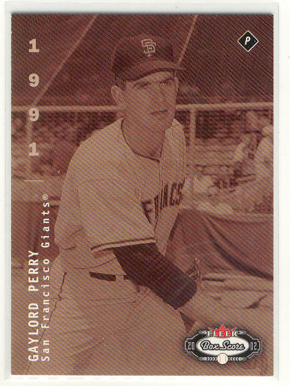 2002 Fleer Box Score #300 Gaylord Perry CT