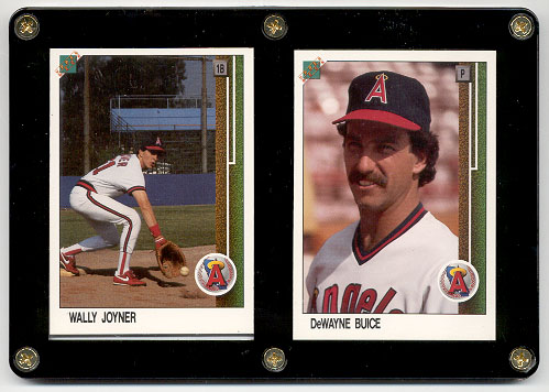 1989 Upper Deck 1st promo set - Wally Joyner/DeWayne Buice