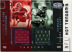 2002 Hot Prospects Hot Tandems Memorabilia #SDLC Stephen Davis/Laveranues Coles