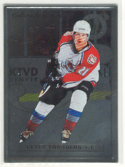 1996-97 Leaf Preferred Steel #60 Peter Forsberg