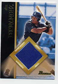 2002 Bowman Game Used Relics #BRAF Alex Fernandez Jsy C