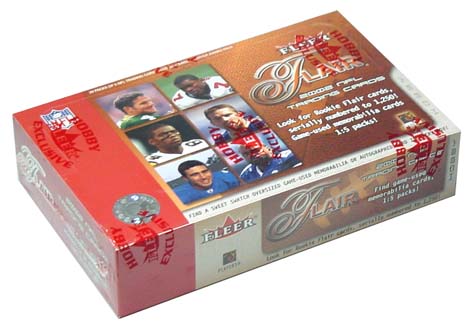 2002 Flair Football Hobby Box, Factory Sealed