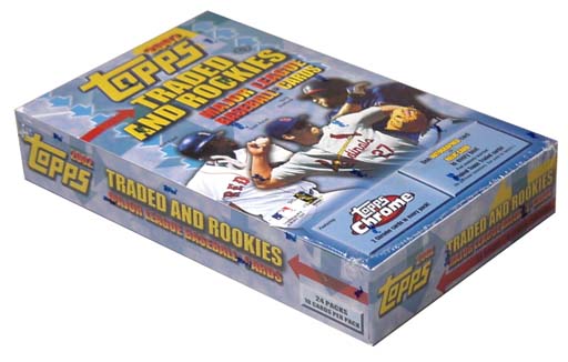 2002 Topps and Topps Chrome Traded & Rookies Baseball HOBBY Box (24 Packs/Box, 10 Cards/Pack, 2 Chrome Cards per Pack, Dontrelle Willis RC?) Factory Sealed *** In Stock ***