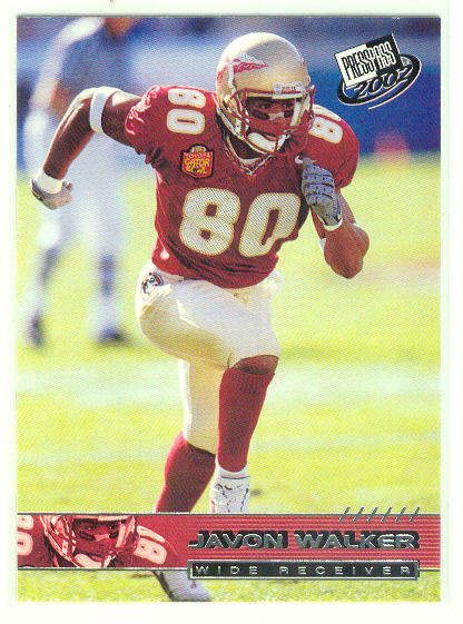 2002 Press Pass #30 Javon Walker
