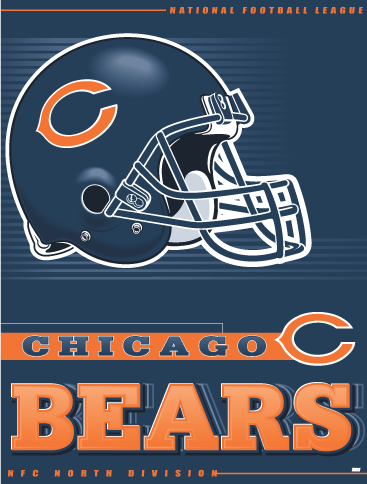 Vertical Flag, Chicago Bears, Wincraft, NFL Licensed