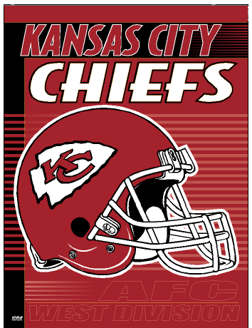 Vertical Flag, Kansas City Chiefs, Wincraft, NFL Licensed