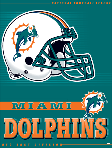 Vertical Flag, Miami Dolphins, Wincraft, NFL Licensed