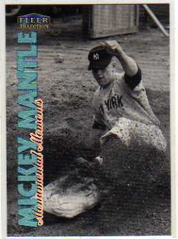 1998 Fleer Tradition Mickey Mantle Monumental Moments #2 Mickey Mantle