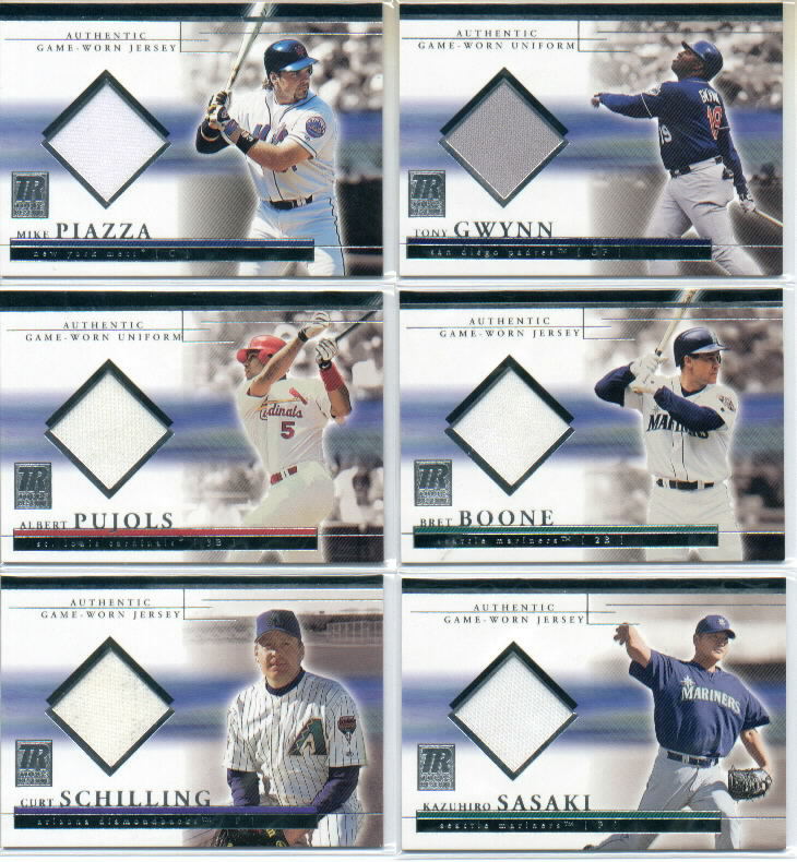 2002 Topps Reserve Uniform Relics #TG Tony Gwynn E