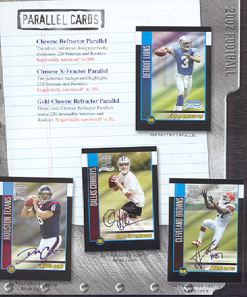 2002 Bowman Chrome Football Factory Sealed Box
