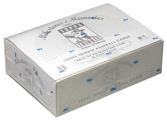 2002 Topps Tribute Milestones & Memories Baseball Hobby Box, Factory Sealed