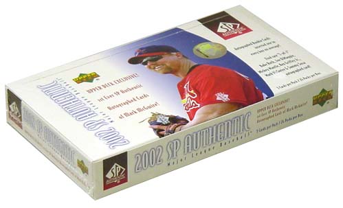 2002 Upper Deck SP Authentic Baseball Hobby Box, Factory Sealed