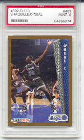1992-93 Fleer Shaquille O' Neal Rookie (PSA 9)