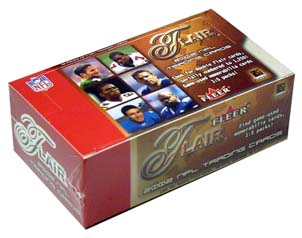 2002 Flair Football 10-Pack Mini Box, Factory Sealed