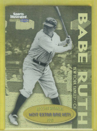 1999 Sports Illustrated Greats of the Game Record Breakers Gold #3 Babe Ruth