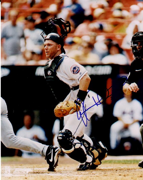 VANCE WILSON NY METS AUTOGRAPHED 8X10 PHOTO